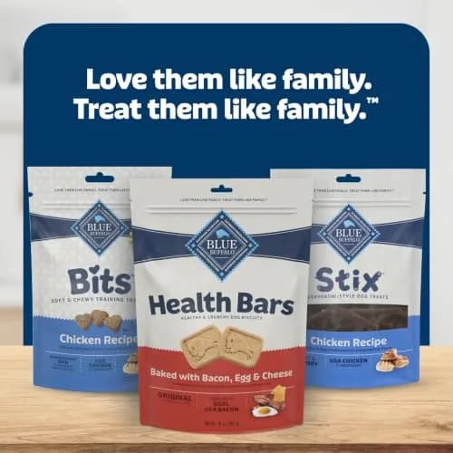 Blue Buffalo Health Bars Bacon Egg & Cheese Dog Biscuits 454g (16 oz) | Oven-Baked Crunchy Treats for All Breeds thumbnail 9