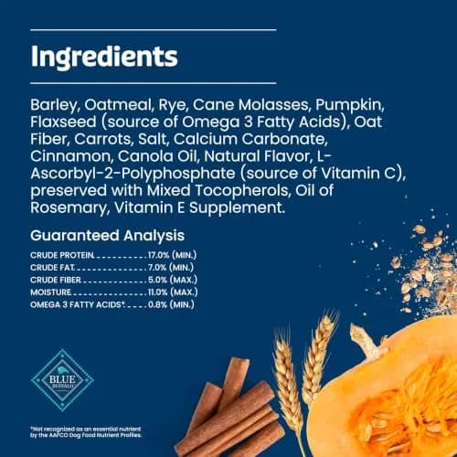 Blue Buffalo Health Bars Pumpkin & Cinnamon Dog Biscuits 454g (16 oz) | Oven-Baked Natural Dog Treats thumbnail 8
