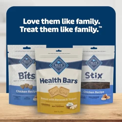 Blue Buffalo Health Bars Bananas & Yogurt Dog Biscuits 454g (16 oz) | Oven-Baked Crunchy Treats for All Breed Sizes thumbnail 9