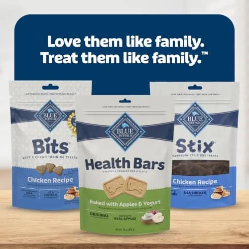 Blue Buffalo Health Bars Apples & Yogurt Dog Biscuits 454g (16 oz) | Oven-Baked Natural Dog Treats thumbnail 9