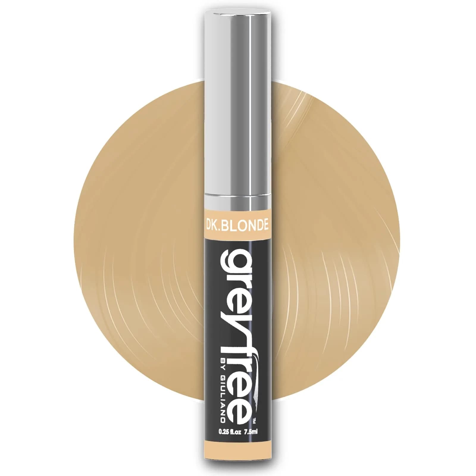 Greyfree Hair Mascara Root Touch-Up for Gray Hair | Precision Hairline Concealer for Brows & Beard (DARK BLONDE) | Temporary Gray Coverage — DARK BLONDE