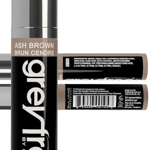 Greyfree Ash Brown Hair Mascara Root Touch-Up Wand | Temporary Gray Coverage for Roots, Brows & Beard thumbnail 5
