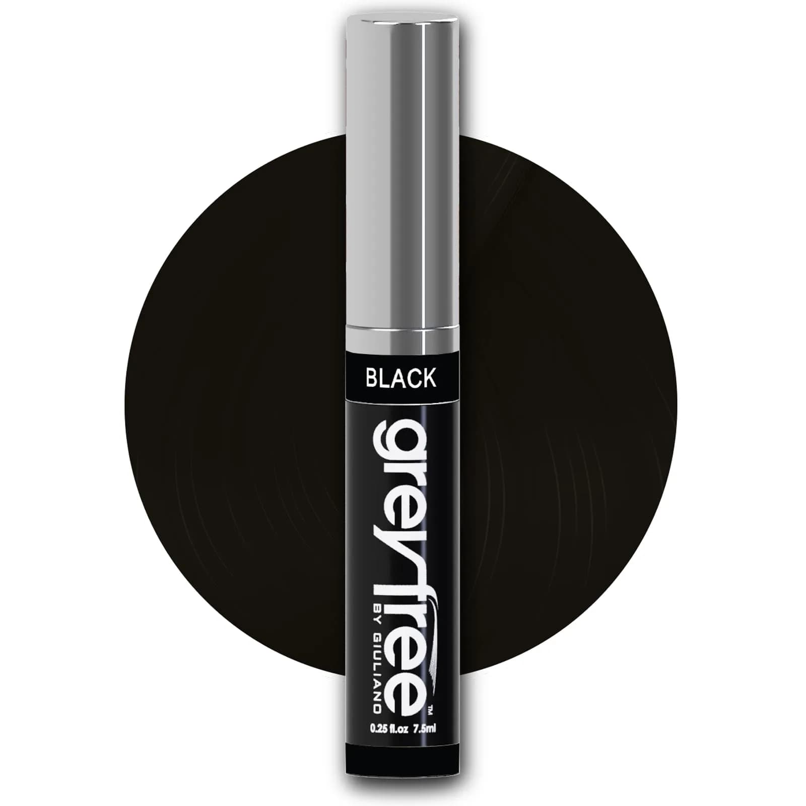 Greyfree Hair Mascara Root Touch-Up for Gray Hair & Brows | Black | 0.7 oz (20 ml) | Natural-Looking Temporary Coverage thumbnail 1