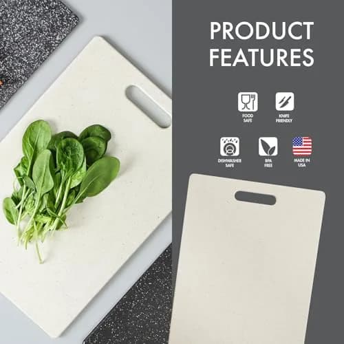 Dexas Superboard Cutting Board 8.5 x 11 inch | Compact, Dishwasher Safe, Made in USA thumbnail 3