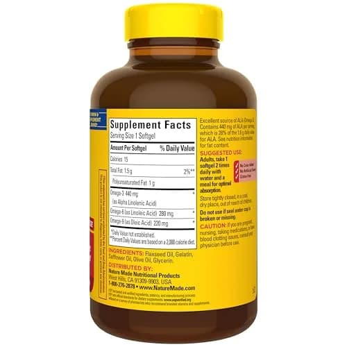 Nature Made Triple Omega 3-6-9 Softgels 150 Count (75 Day Supply) | Heart Health Support with Essential Fatty Acids thumbnail 8