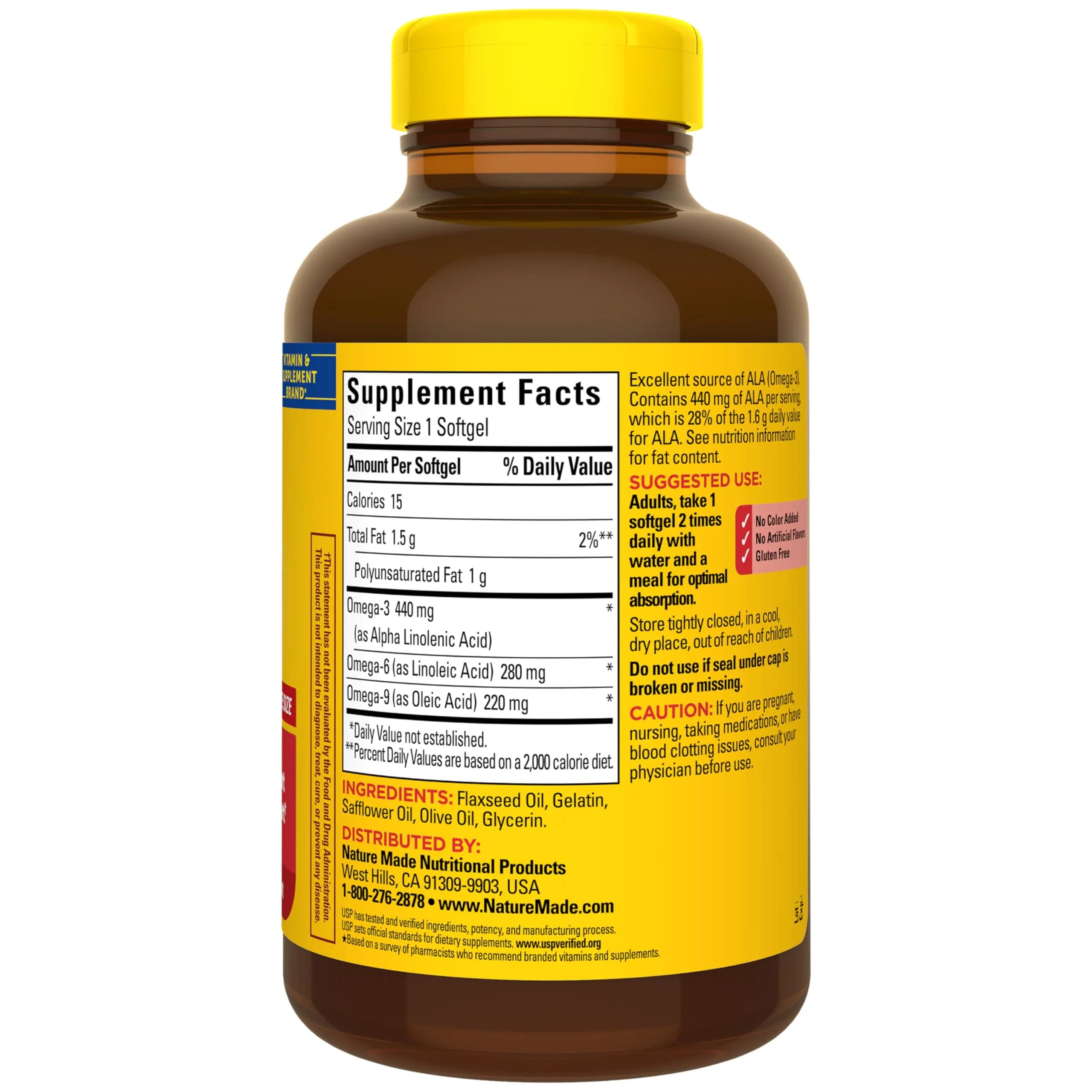 Nature Made Triple Omega 3-6-9 Softgels 150 Count (75 Day Supply) | Heart Health Support with Essential Fatty Acids - view 8