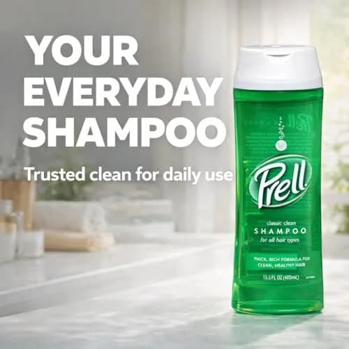 Prell Original Green Shampoo – Classic Clean Deep Cleansing Shampoo 400ml (13.5 Fl Oz) | Gentle Formula for All Hair Types thumbnail 1