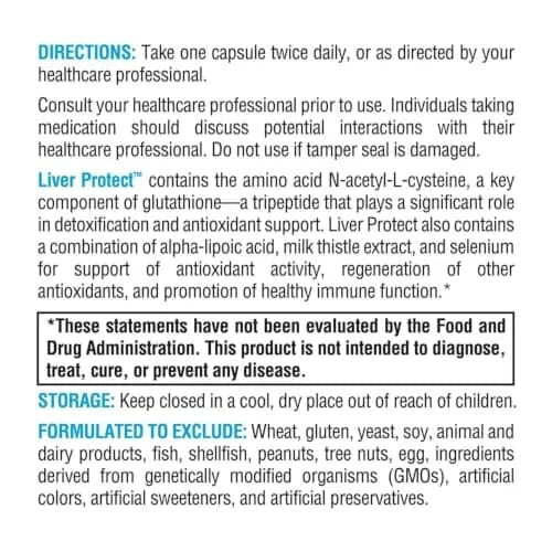 XYMOGEN Liver Protect, 60 Capsules thumbnail 3