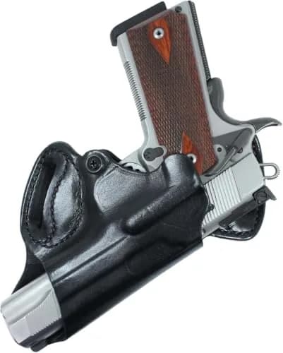 DeSantis Small of Back (S.O.B.) OWB Gun Holster - Right Hand Draw, Black | Discreet Concealed Carry for 1911 Models thumbnail 1