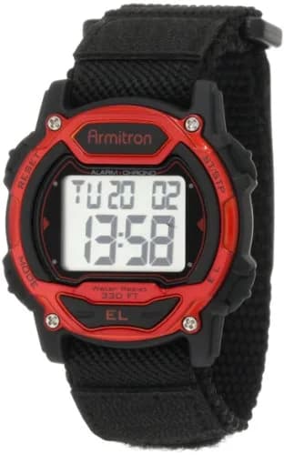 Armitron Sport Unisex 45/7004RED Chronograph Digital Watch - 39mm Case, 100M Water Resistance thumbnail 1