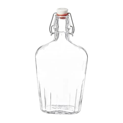 Bormioli Rocco Pocket Flask 17 oz | Leak Proof, Dishwasher Safe, Clear thumbnail 1