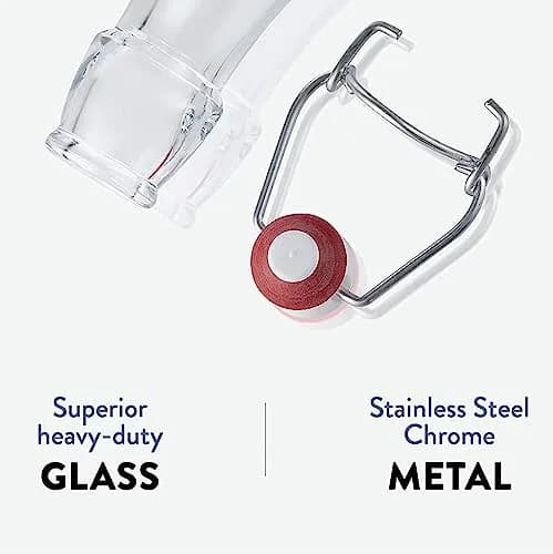 Bormioli Rocco Pocket Flask 17 oz | Leak Proof, Dishwasher Safe, Clear thumbnail 6
