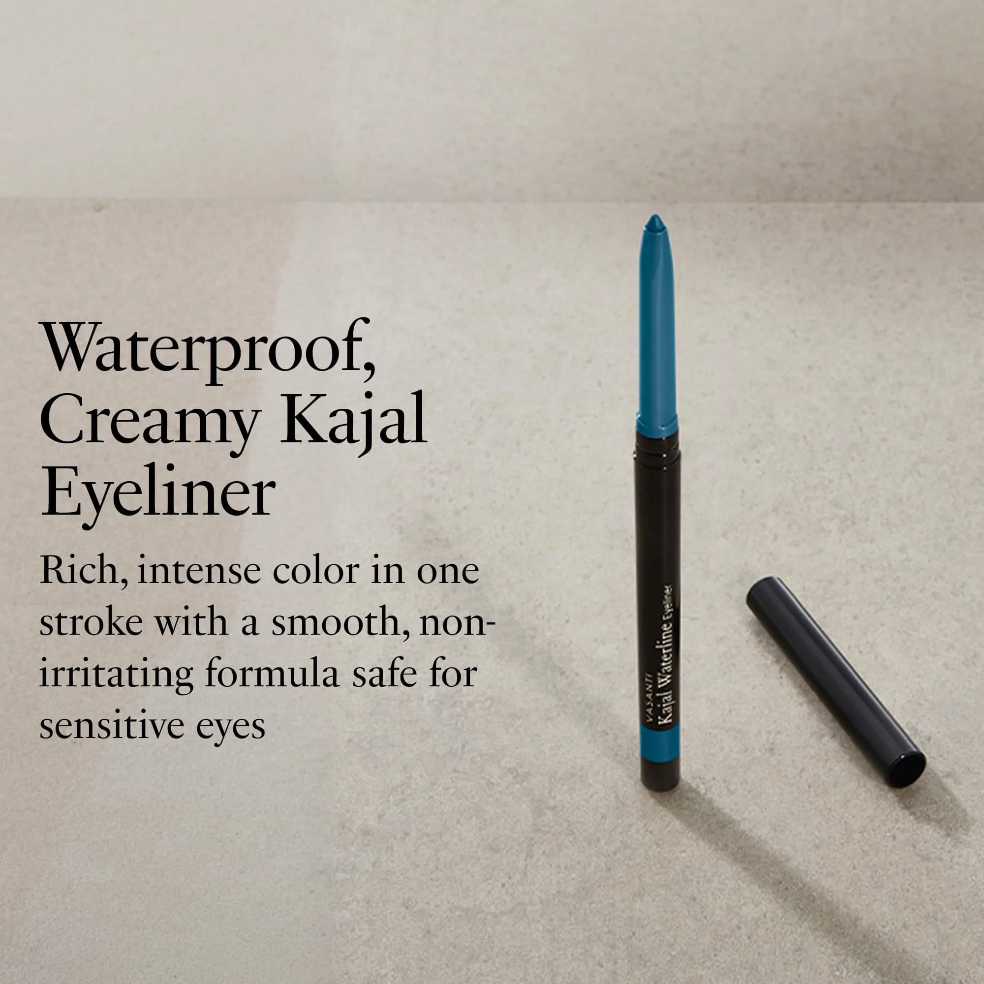 VASANTI Kajal Waterline Eyeliner Ice Blue 0.18 oz (0.005 kg) | Ophthalmologist Approved for Sensitive Eyes - view 2
