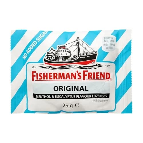 Fisherman's Friend Original Menthol Eucalyptus Sugar-Free Lozenges 25g (Pack of 6) | Soothes Throat & Cough thumbnail 2