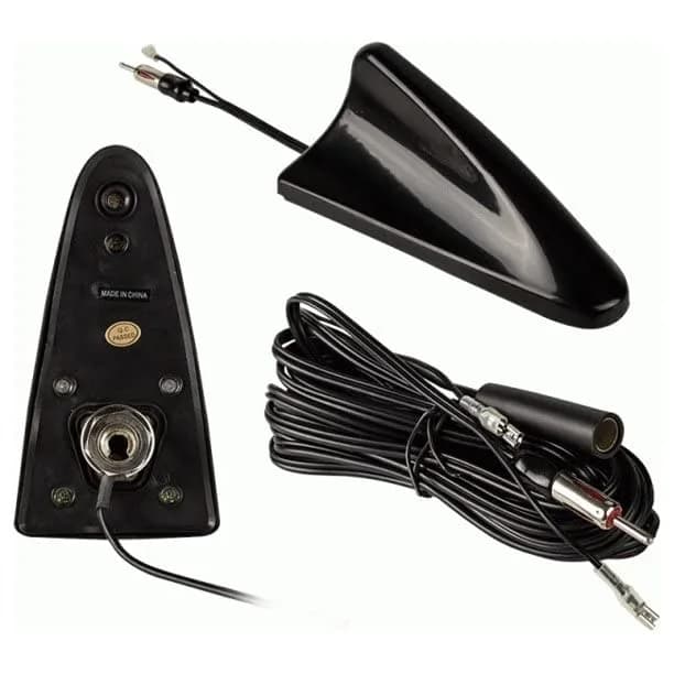 Metra 44UA44 Amplified Roof Mount Antenna, Black | 17ft Cable & Power Wire Included thumbnail 2