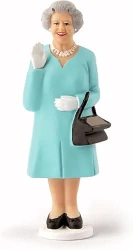 Kikkerland Solar Powered Waving Queen Figurine | Fun Decor for Home & Garden, Office Desk, Gift (6-1/4-inch) thumbnail 2