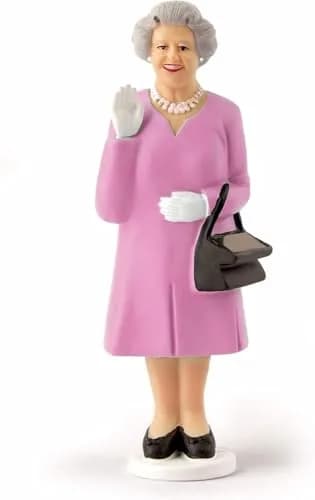 Kikkerland Solar Powered Waving Queen Figurine | Fun Decor for Home & Garden, Office Desk, Gift (6-1/4-inch) thumbnail 3