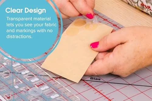 The Grace Company TrueGrips Non-Slip Ruler Grips for Quilting Rulers | 30 Grips (15 Large, 15 Small) thumbnail 6