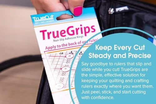 The Grace Company TrueGrips Non-Slip Ruler Grips for Quilting Rulers | 30 Grips (15 Large, 15 Small) thumbnail 3
