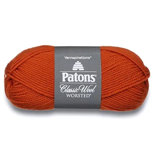 Patons Classic Wool Yarn Pumpkin 100g (3.5oz) | 100% Wool for Knitting & Crochet thumbnail 1