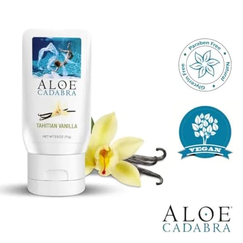 Aloe Cadabra Tahitian Vanilla Flavored Vaginal Moisturizer 74ml (2.5 Fl Oz) | Organic Edible Aloe Lube thumbnail 4