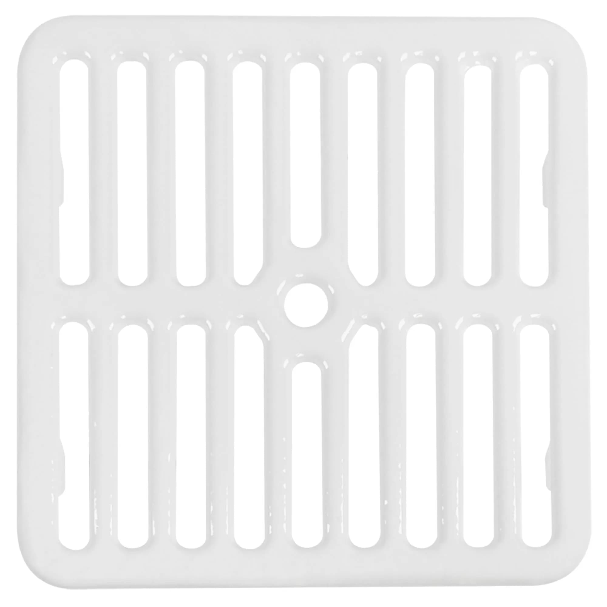 GSW Cast Iron Porcelain Floor Sink Top Grate with Ceramic Surface 9-⅜” x 9-⅜” | Perfect for Restaurant & Bar (Full Size) — Full Size