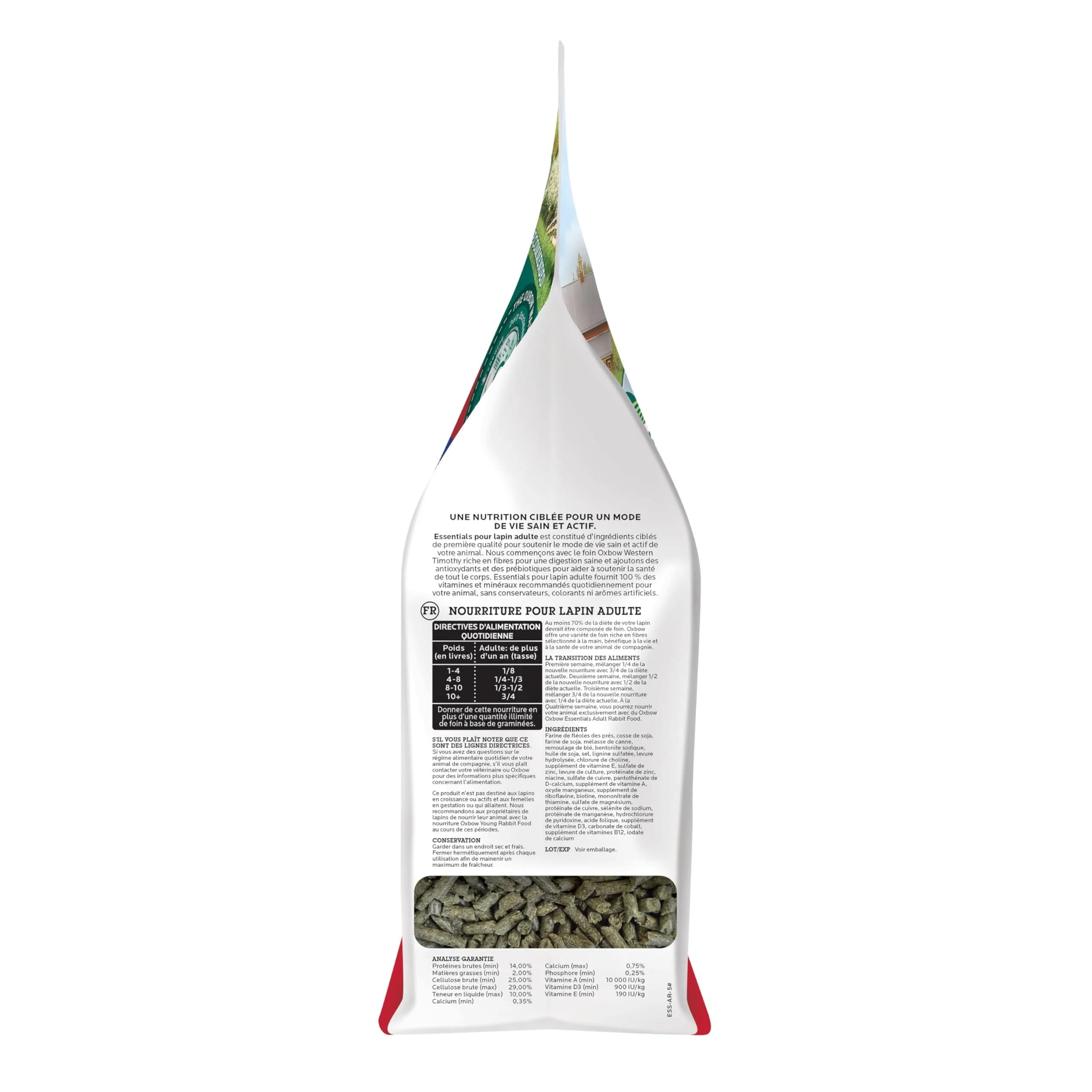 Oxbow Essentials Adult Rabbit Food with Timothy Hay Pellets 2.27 kg (5 lb) | Complete Nutrition for Adult Rabbits - view 9