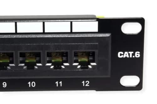 TRENDnet 12-Port Cat6 Unshielded Patch Panel, TC-P12C6, Metal Housing | 250MHz Gigabit Ethernet Ports for Home & SMB thumbnail 2