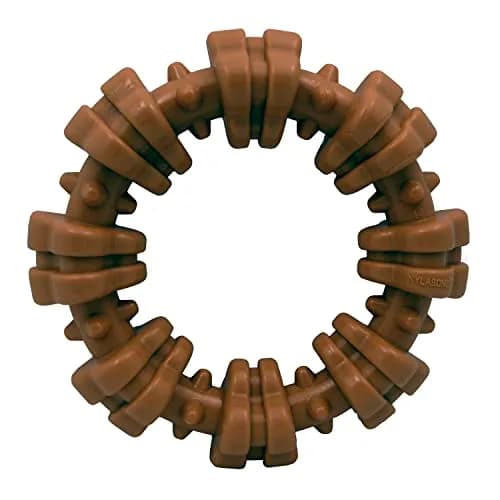 Nylabone Textured Ring Power Chew Toy for X-Large Dogs 50+ lbs | Durable Nylon Chew Toy for Aggressive Chewers thumbnail 1