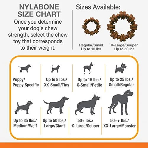 Nylabone Textured Ring Power Chew Toy for X-Large Dogs 50+ lbs | Durable Nylon Chew Toy for Aggressive Chewers thumbnail 5