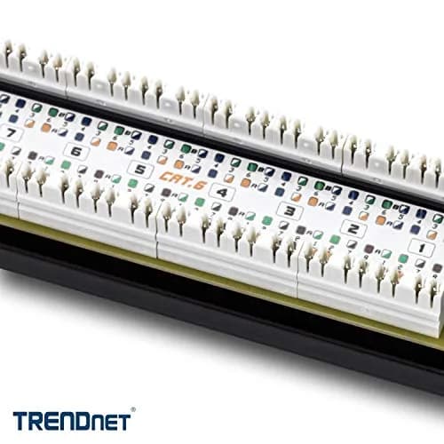TRENDnet 8-Port Cat6 Unshielded Patch Panel, TC-P08C6 | 250 MHz Gigabit Ethernet, 10 Inch Wide, Cat 6 thumbnail 2