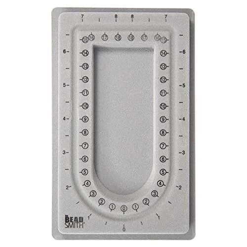 The Beadsmith Mini Bead Board Grey Flocked 17 cm (6.75 in) | Design Necklaces & Bracelets Anywhere thumbnail 1