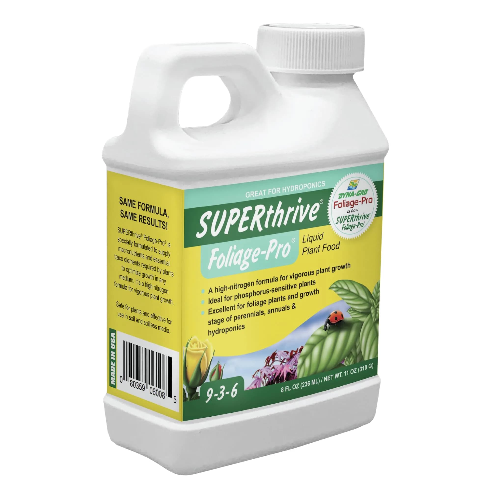 Dyna-Gro Foliage-Pro Liquid Plant Food 237ml (8 Fl Oz) | High Nitrogen Formula for Tropical Plants - main product image