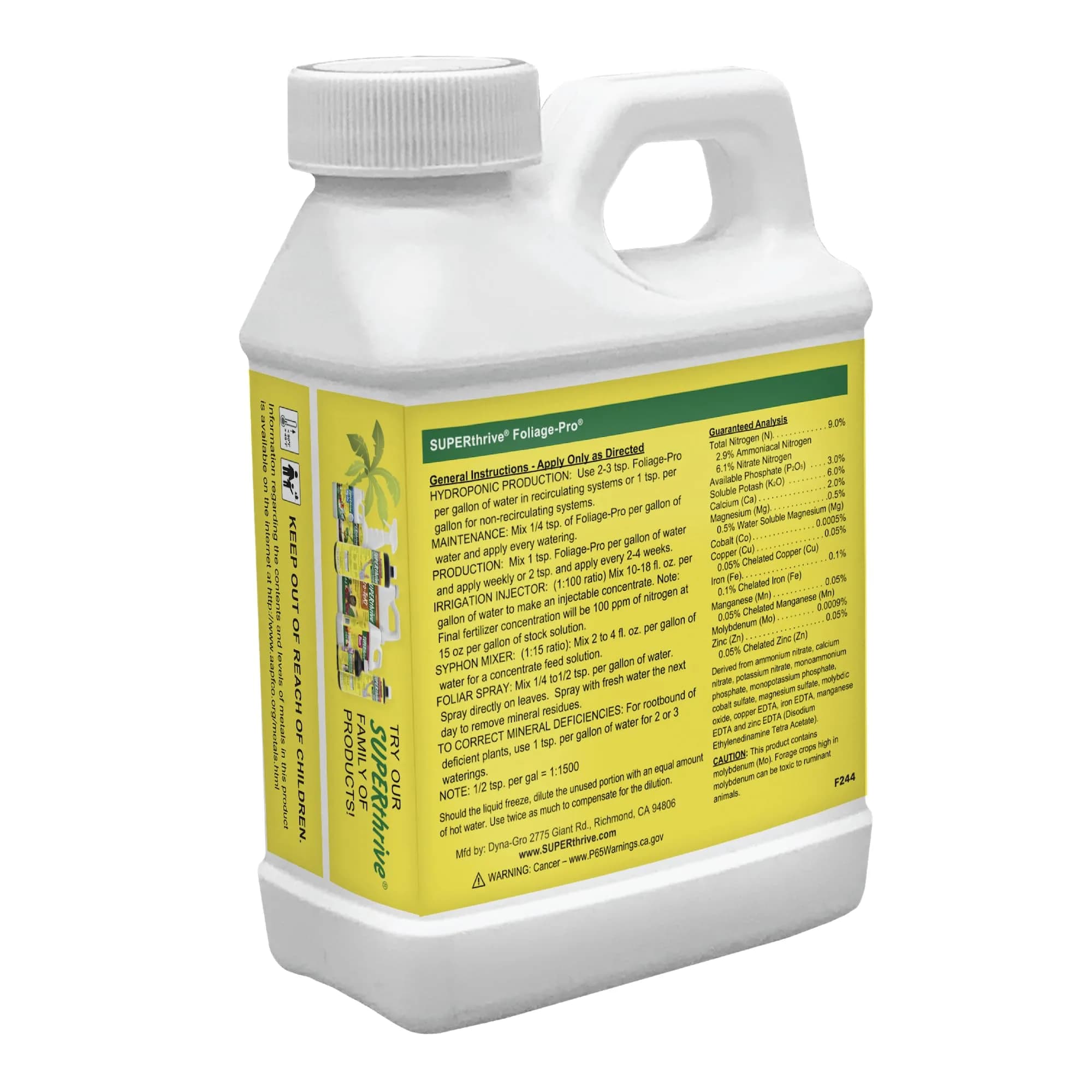 Dyna-Gro Foliage-Pro Liquid Plant Food 237ml (8 Fl Oz) | High Nitrogen Formula for Tropical Plants - view 2