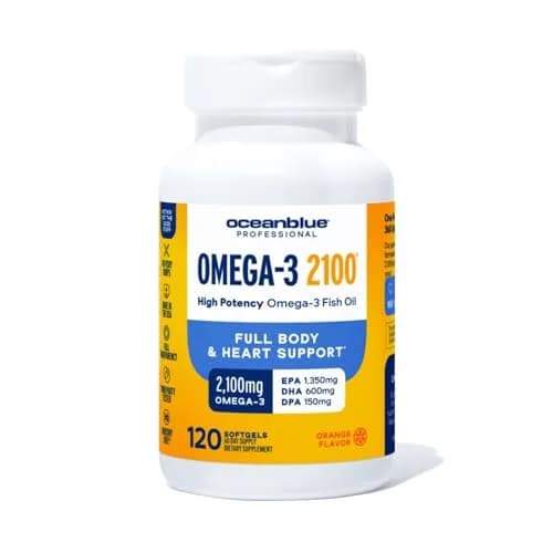 Oceanblue Professional Omega-3 2100 Softgels | 120 Count, High Potency, Omega-3 Fish Oil Supplement thumbnail 1