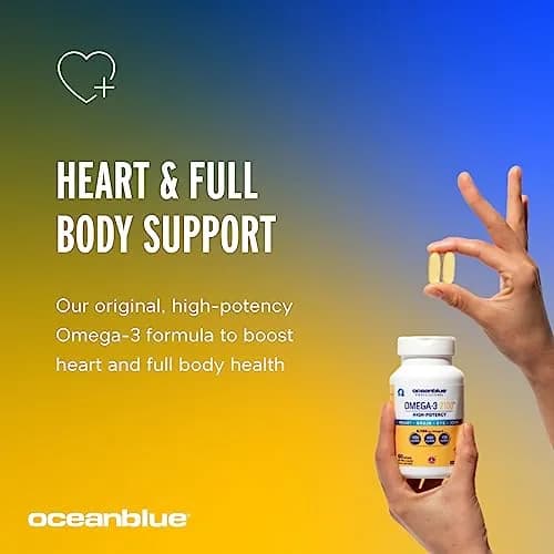 Oceanblue Professional Omega-3 2100 Softgels | 120 Count, High Potency, Omega-3 Fish Oil Supplement thumbnail 5