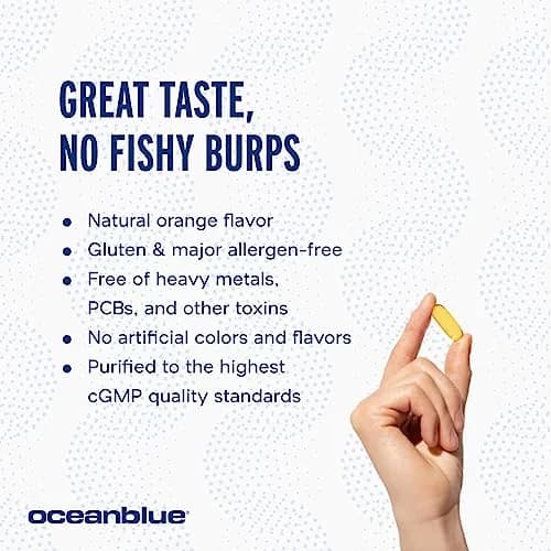 Oceanblue Professional Omega-3 2100 Softgels | 120 Count, High Potency, Omega-3 Fish Oil Supplement thumbnail 6