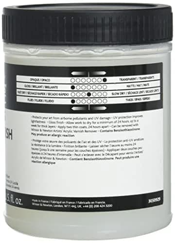 Winsor & Newton Professional Acrylic Gloss UV Varnish 450ml (15.2 Fl Oz) | Protects Art from UV & Pollutants thumbnail 4