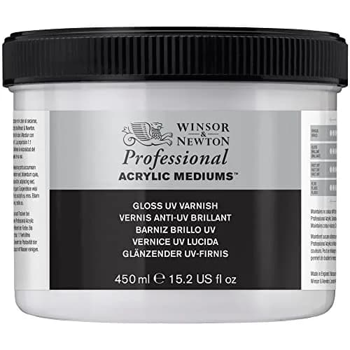 Winsor & Newton Professional Acrylic Gloss UV Varnish 450ml (15.2 Fl Oz) | Protects Art from UV & Pollutants thumbnail 1