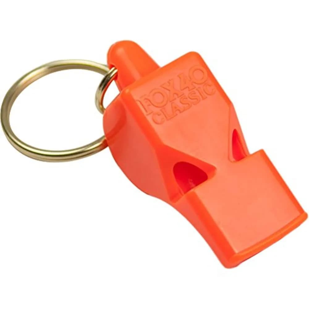 Fox 40 Classic Whistle Orange | Pealess, Loud, Water-Resistant for Sports & Safety — Orange