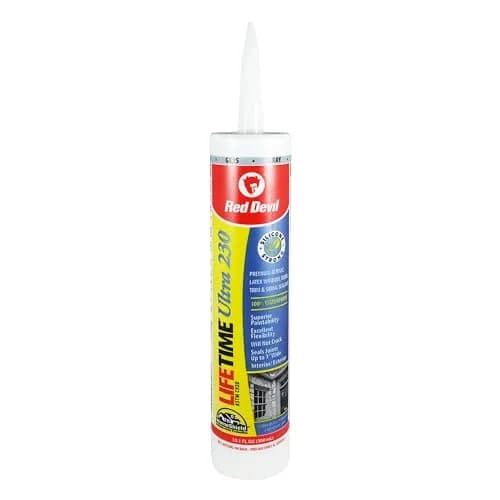 Red Devil Lifetime Ultra Premium Elastomeric Acrylic Latex Sealant 286ml (10.1 oz.) Gray | Superior Adhesion & Flexibility thumbnail 1