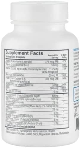 BosleyMD Men’s Healthy Hair Growth Supplements – DHT-Blocking Botanicals with Biotin, Niacin, Zinc & Pumpkin Seed, 60 Capsules | Supports Thicker, Fuller Hair thumbnail 6