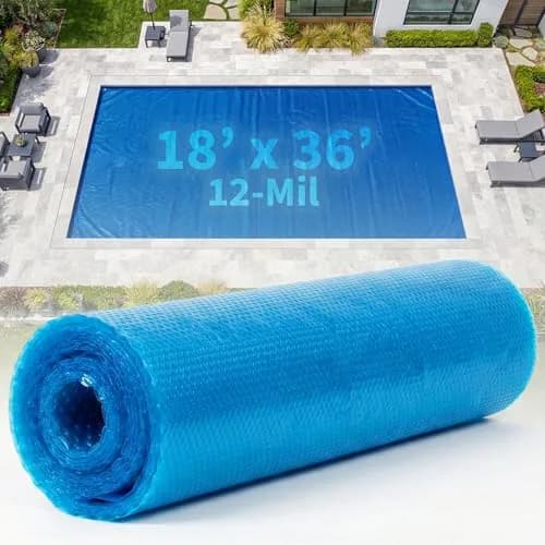 Blue Wave 18-ft x 36-ft Rectangular Solar Blanket | 12 Mil Pool Cover with Thermal Bubbles for Inground Pools thumbnail 2