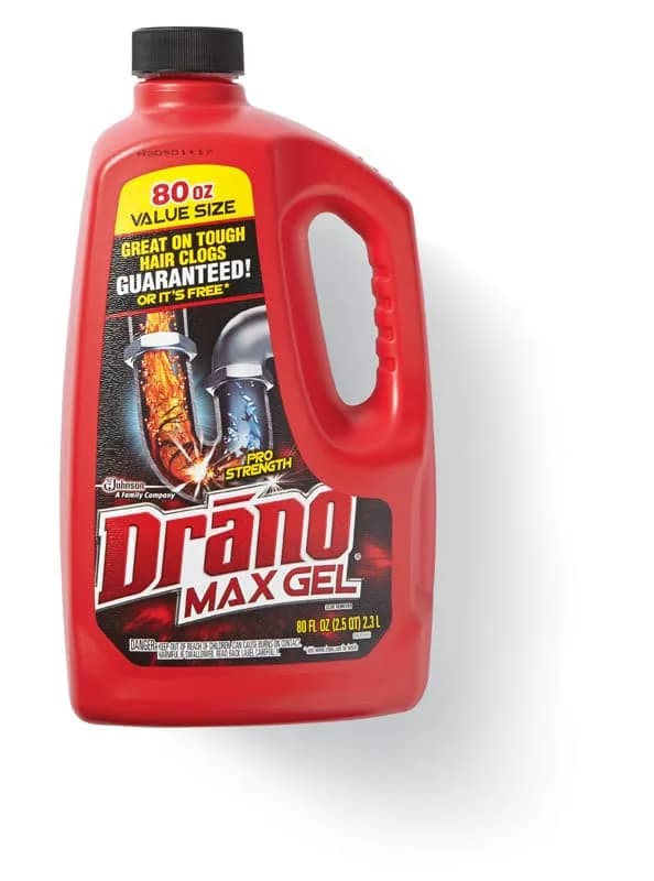 Drano Max Gel Drain Clog Remover 2366 ml (80 Fl Oz) | Powerful Formula for Tough Clogs thumbnail 4