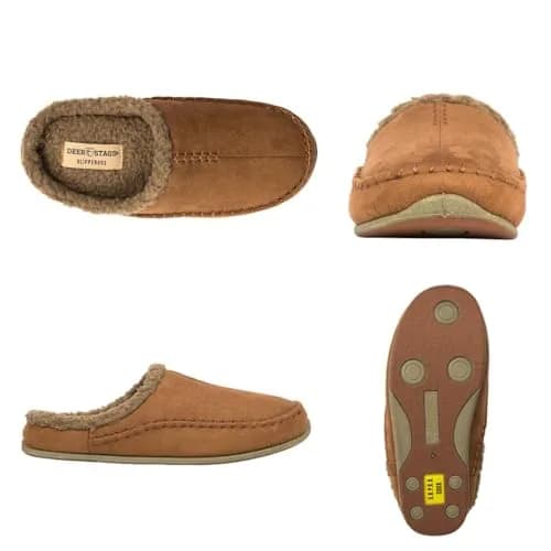 Deer Stags Unisex Nordic Microsuede Slipper / Chestnut / Men's 8 US | Cozy Indoor-Outdoor Comfort thumbnail 3
