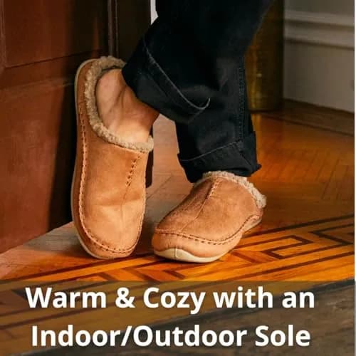 Deer Stags Unisex Nordic Microsuede Slipper / Chestnut / Men's 11 US / Medium | Cozy Indoor-Outdoor Comfort thumbnail 4