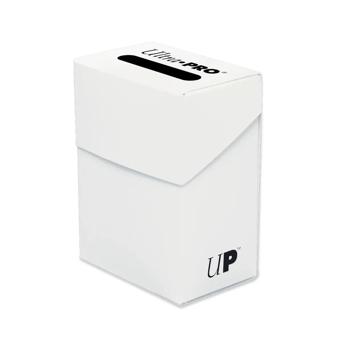 Ultra Pro Solid White Deck Box | Stores 80 Cards in Sleeves - main product image