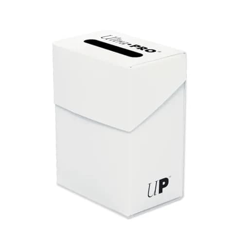 Ultra Pro Solid White Deck Box | Stores 80 Cards in Sleeves thumbnail 1