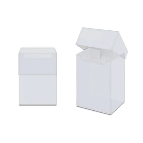 Ultra Pro Solid White Deck Box | Stores 80 Cards in Sleeves thumbnail 2