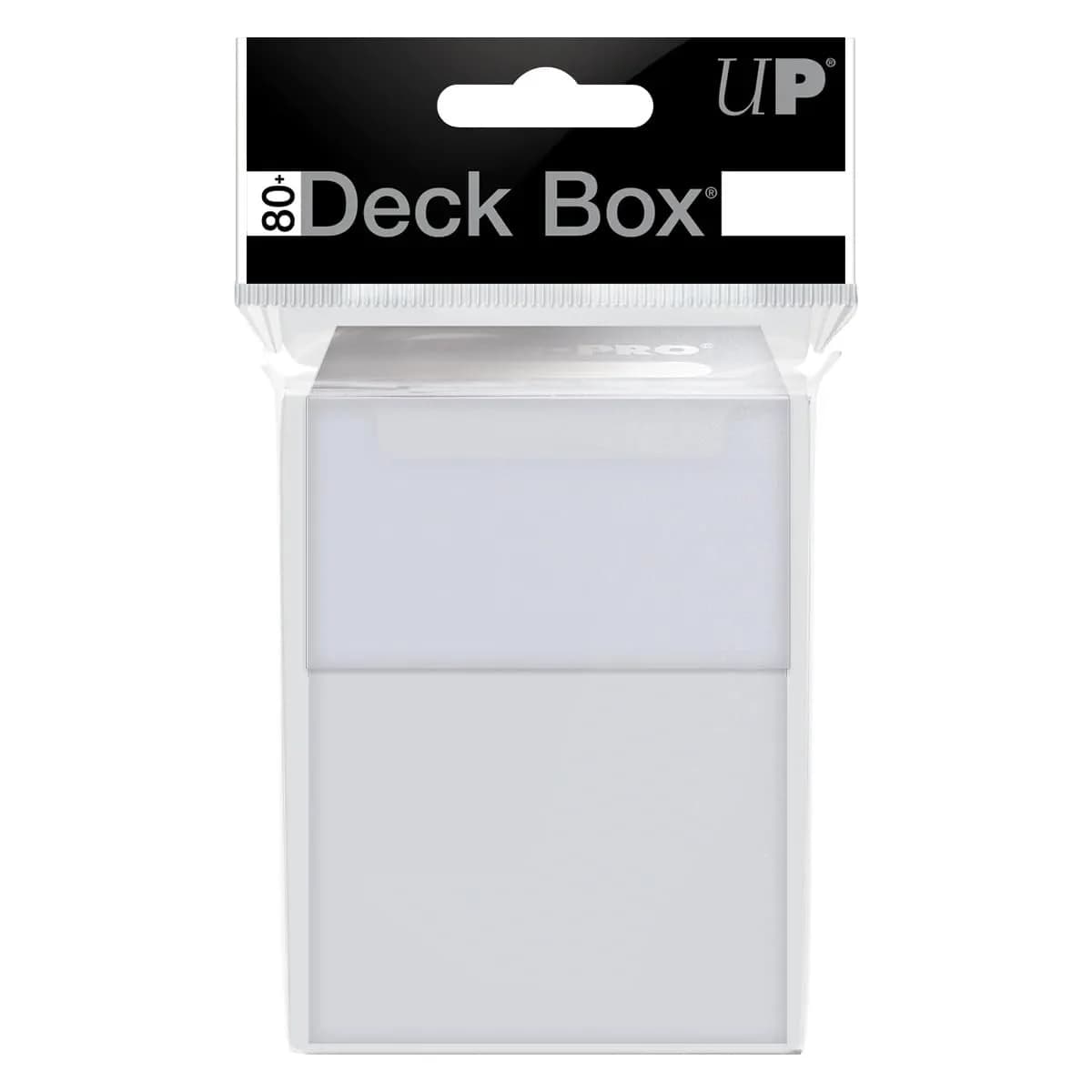 Ultra Pro Solid White Deck Box | Stores 80 Cards in Sleeves - view 3